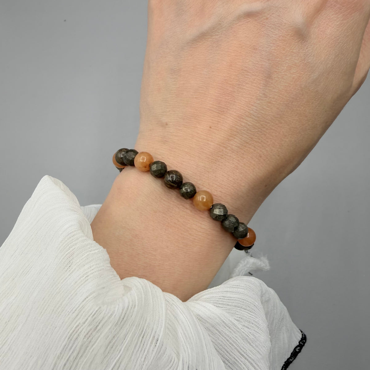 Bracciale Prosperity - Pirite, Avventurina, Bronzite