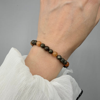 Bracciale Prosperity - Pirite, Avventurina, Bronzite