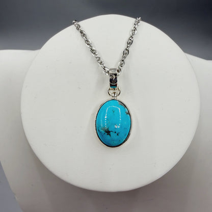 Ciondolo Turchese Naturale - Argento 925