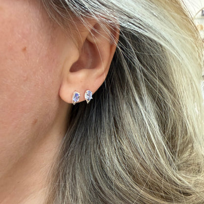 Orecchini a lobo Tanzanite | Argento 925
