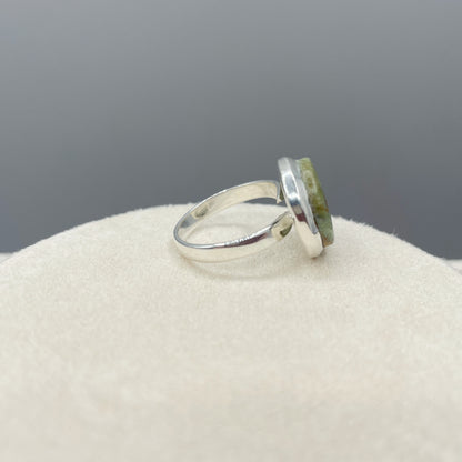 Anello Rubino in Fucsite - Argento 925