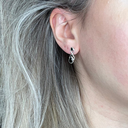 Orecchini Double Tormalina - Argento 925
