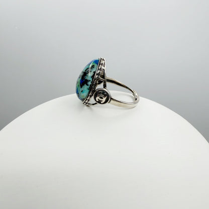Anello Lapis e Turchese e Argento 925 - A GOCCIA