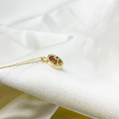 Ciondolo Starlight - Corniola e Argento 925 Gold