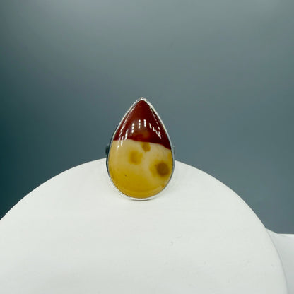 Anello Mookaite e Argento 925
