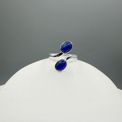 Anello Lapislazzuli Double - Argento 925