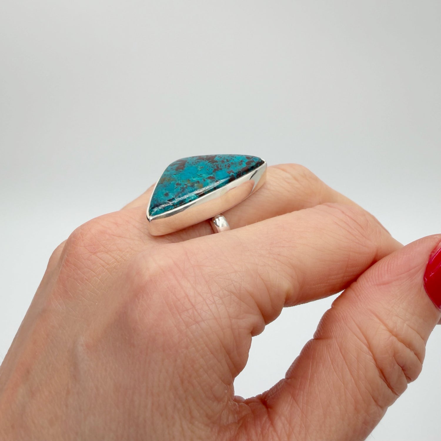 Anello Shattuckite e Argento 925