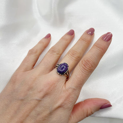 Anello Ciaroite Ovale e Argento 925