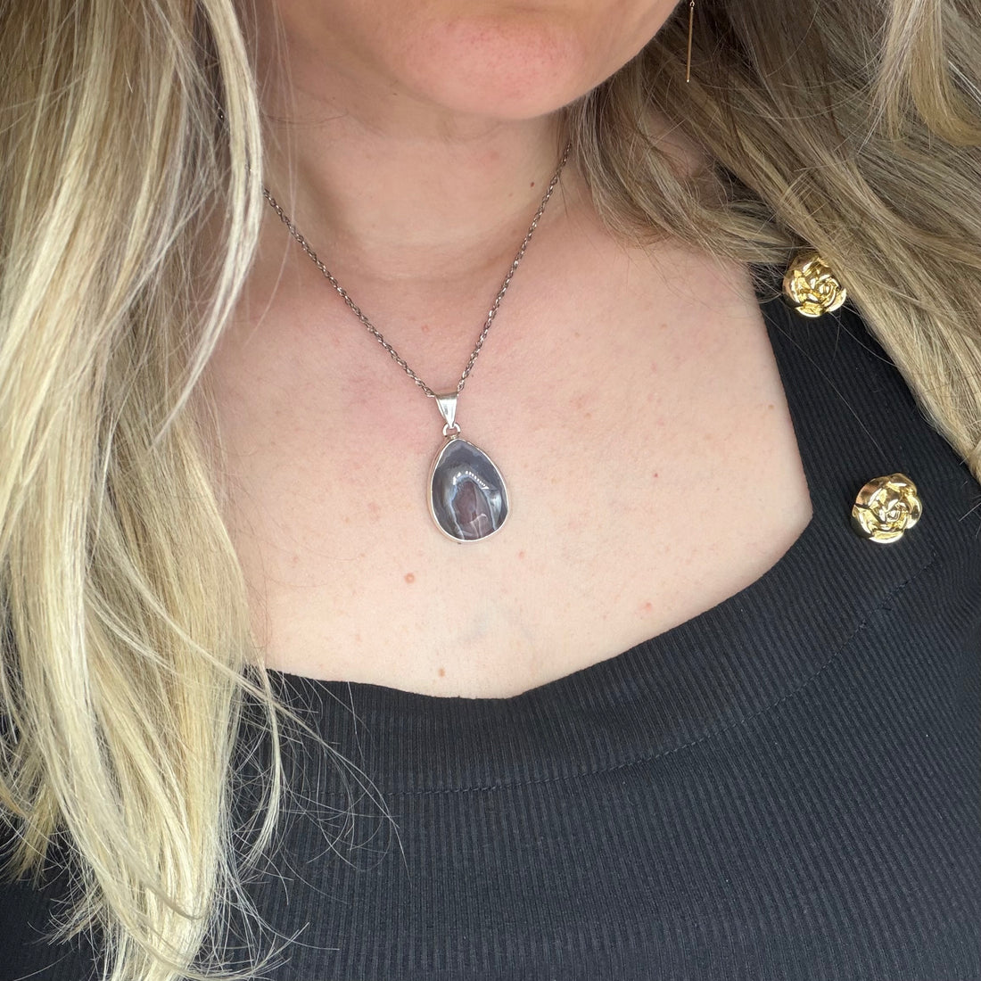 Ciondolo Occhio di Shiva Argento 925 - A Goccia