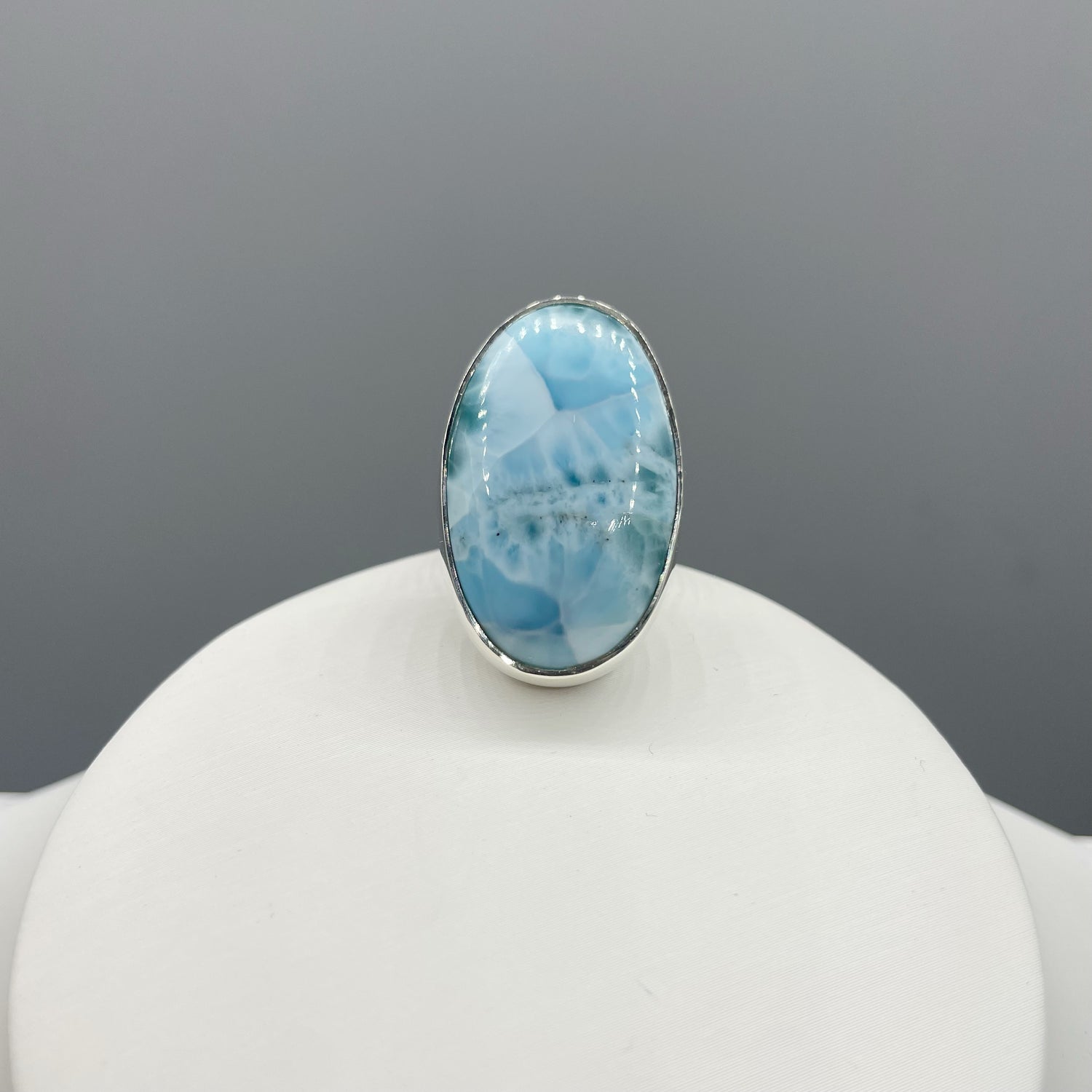 Anello Larimar Ovale - Argento 925