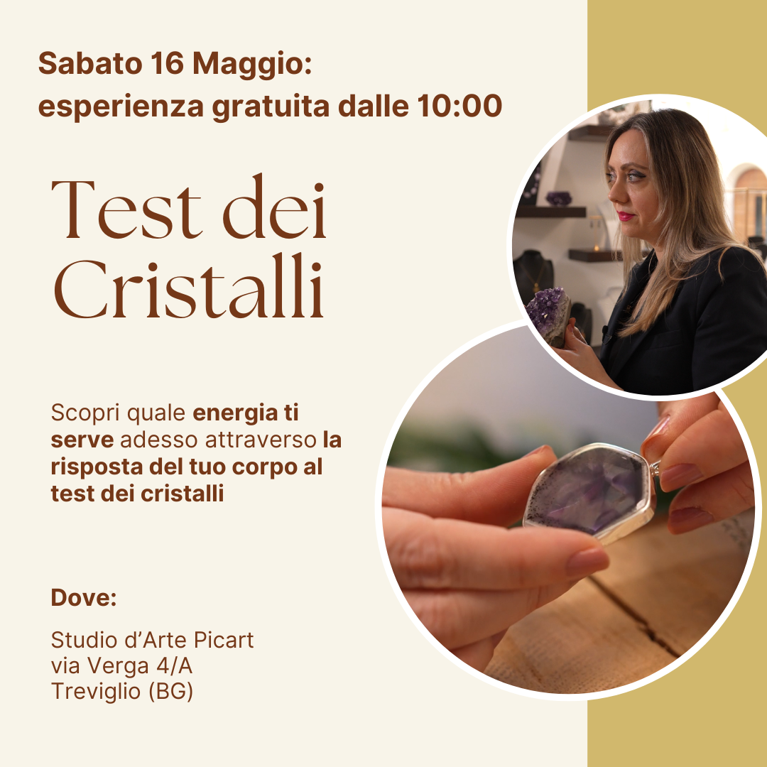 Prenotazione "Test dei Cristalli 16 Maggio" - GRATIS