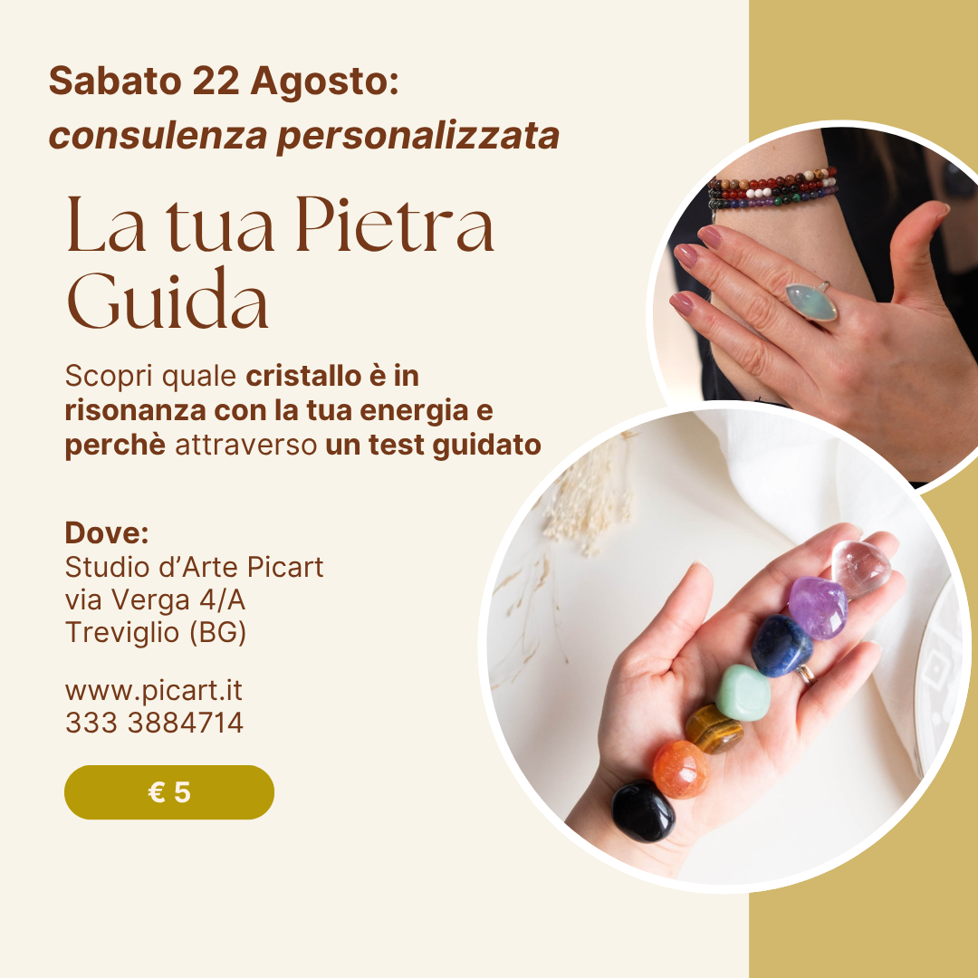 Biglietto di Iscrizione per la consulenza "la tua pietra guida": 22 Agosto 2026