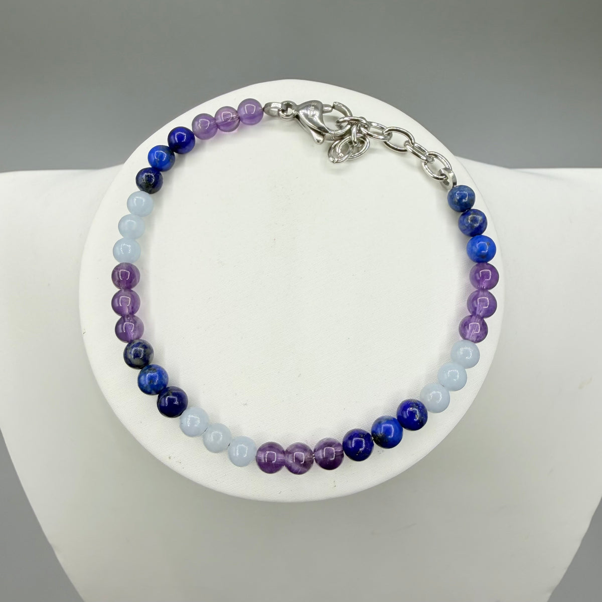 Bracciale Aquario - Ametista, Lapislazzuli, Angelite