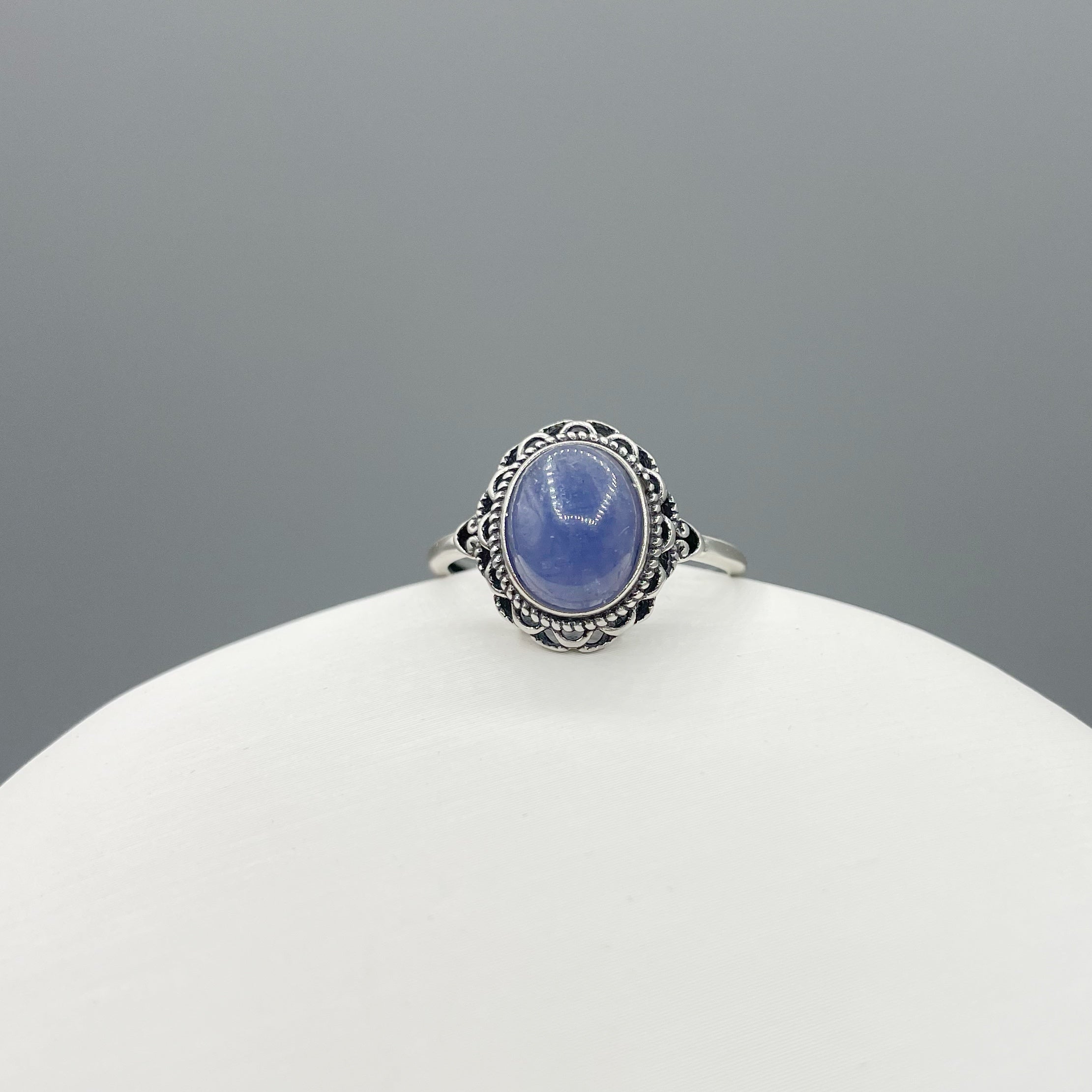 Anello Tanzanite e Argento 925 - Vintage