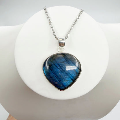 Ciondolo Labradorite Blu - Argento 925
