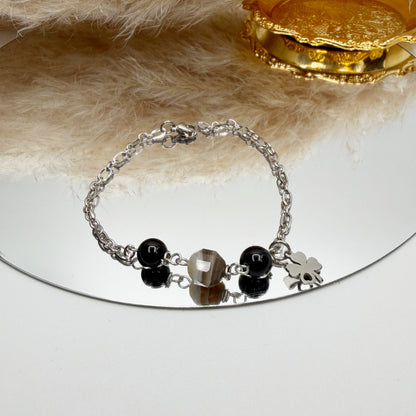 Bracciale Anti-Invidia - Occhio di Shiva, Ossidiana, Onice - LIMITED EDITION