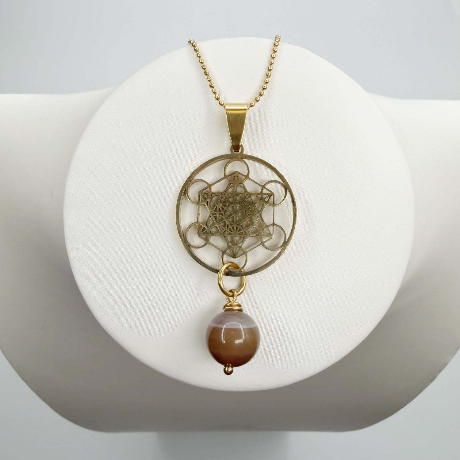 Collana Occhio di Shiva e Cubo di Metatron - GOLD