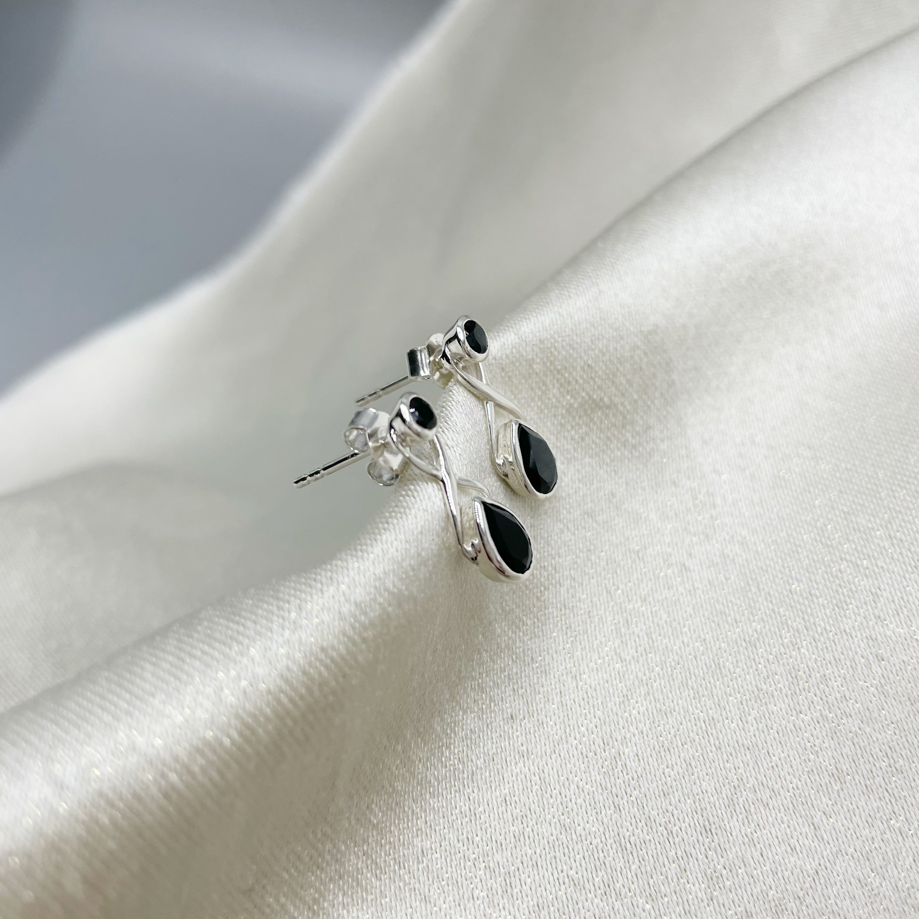 Orecchini Double Tormalina - Argento 925