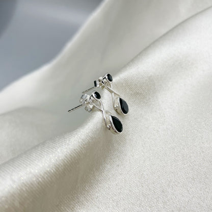 Orecchini Double Tormalina - Argento 925
