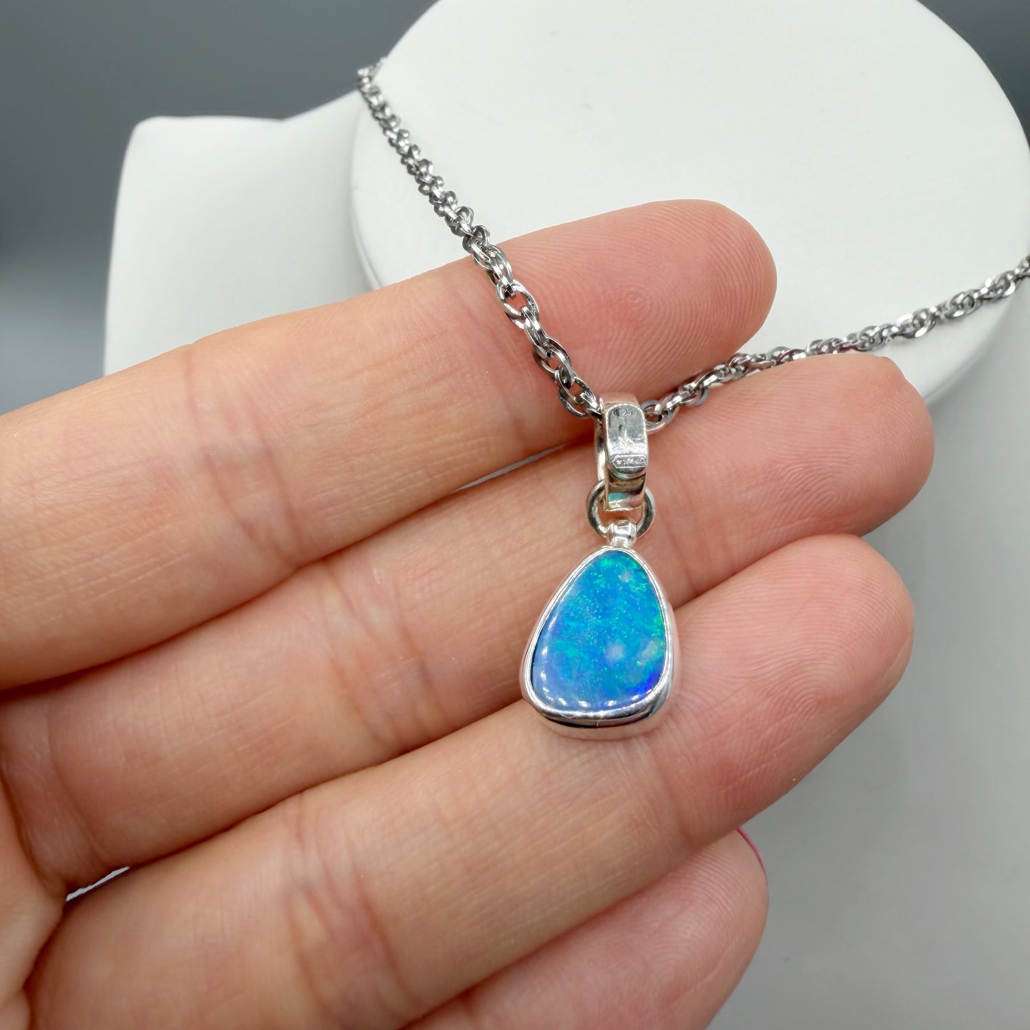 Ciondolo Opale Australiano - Argento 925