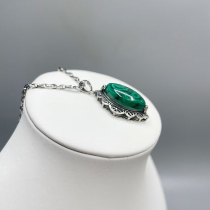 Ciondolo Malachite - Argento 925