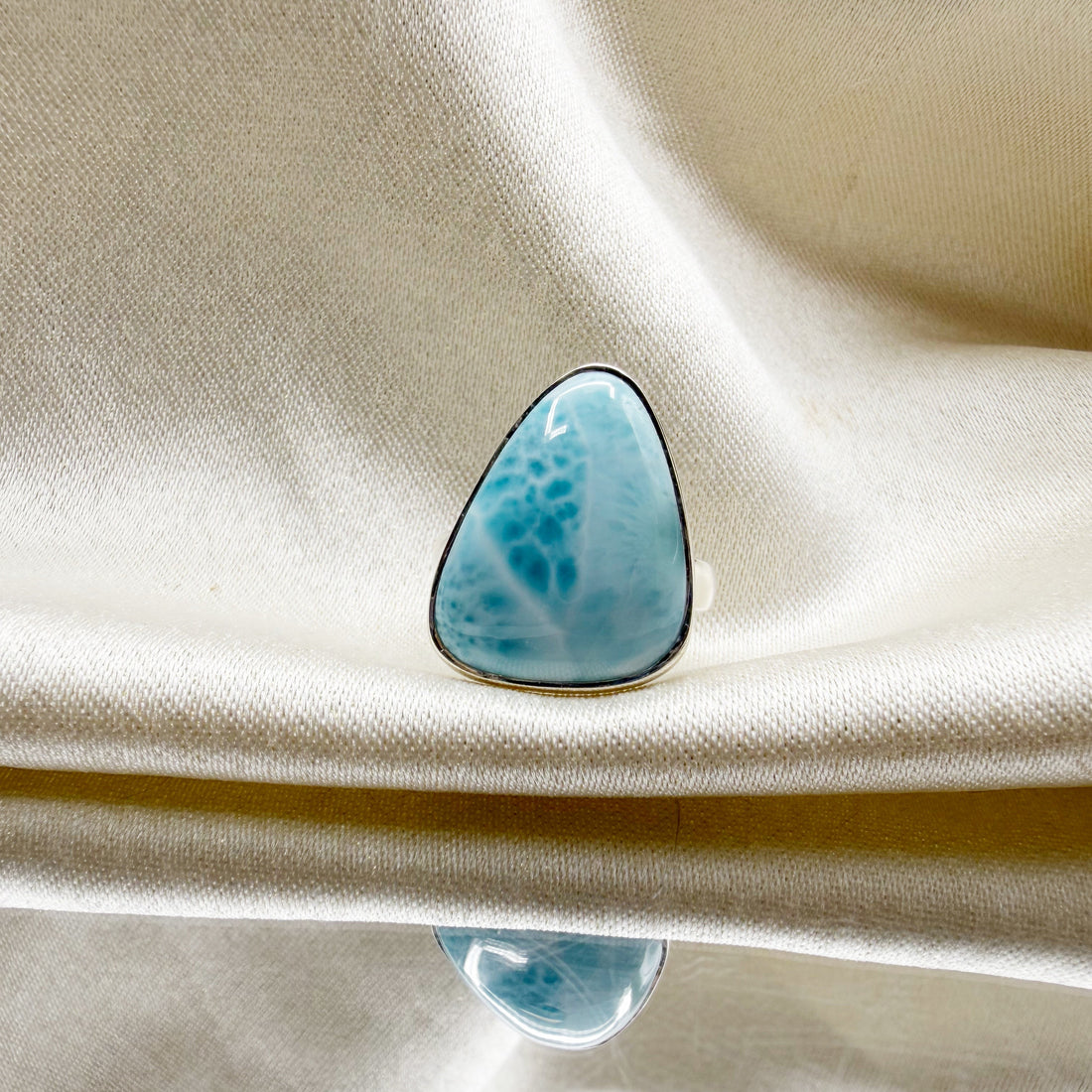 Anello Larimar Argento 925 - Triangolo