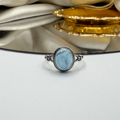 Anello Acquamarina e Argento 925