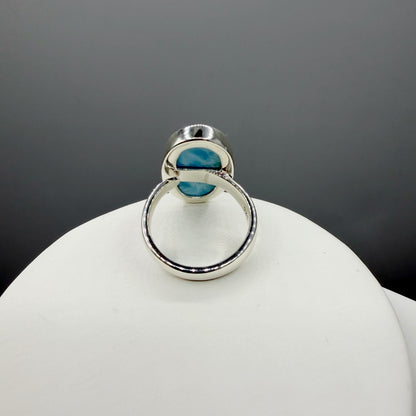 Anello Larimar Argento 925 - Ovale