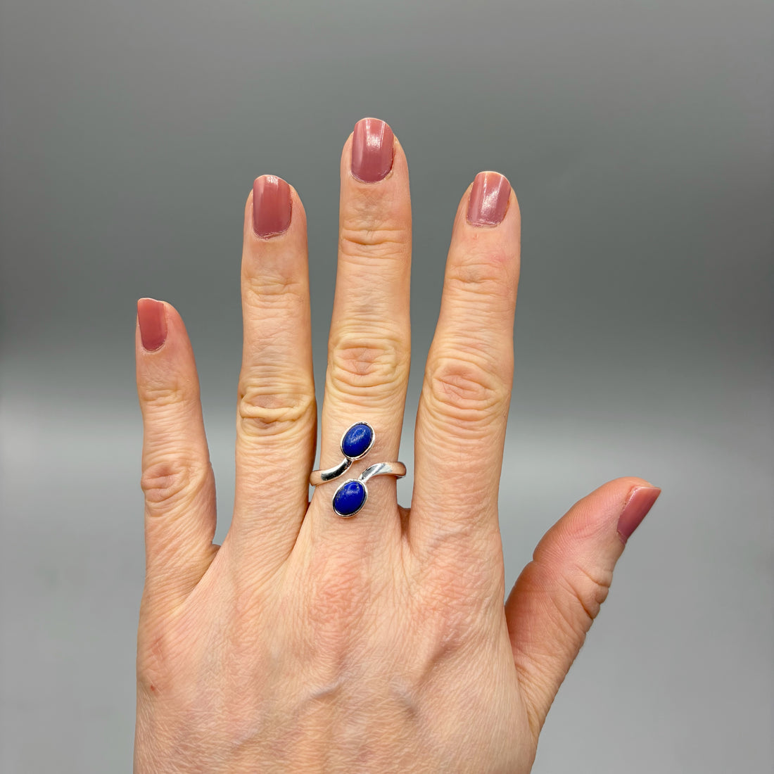 Anello Lapislazzuli Double - Argento 925