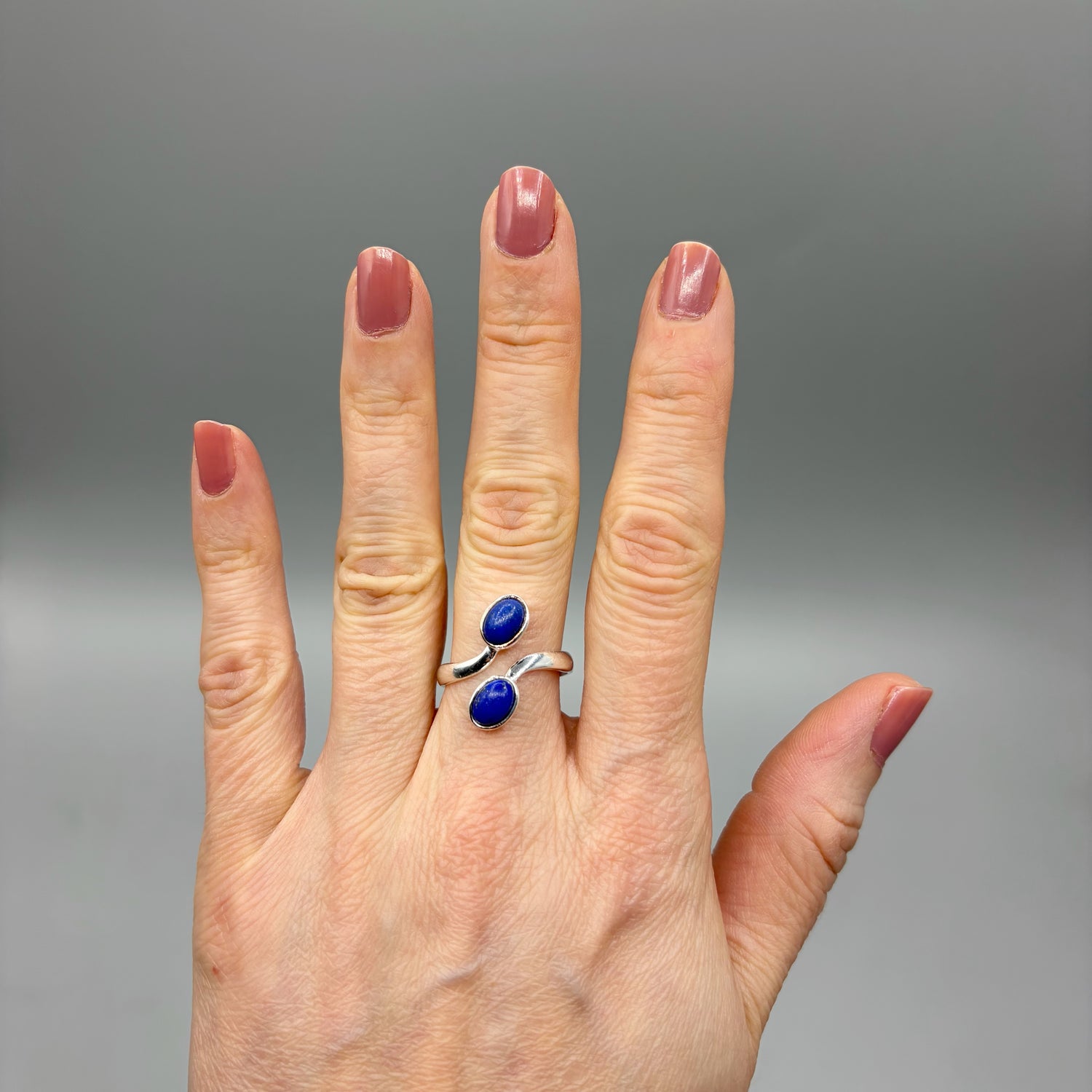 Anello Lapislazzuli Double - Argento 925