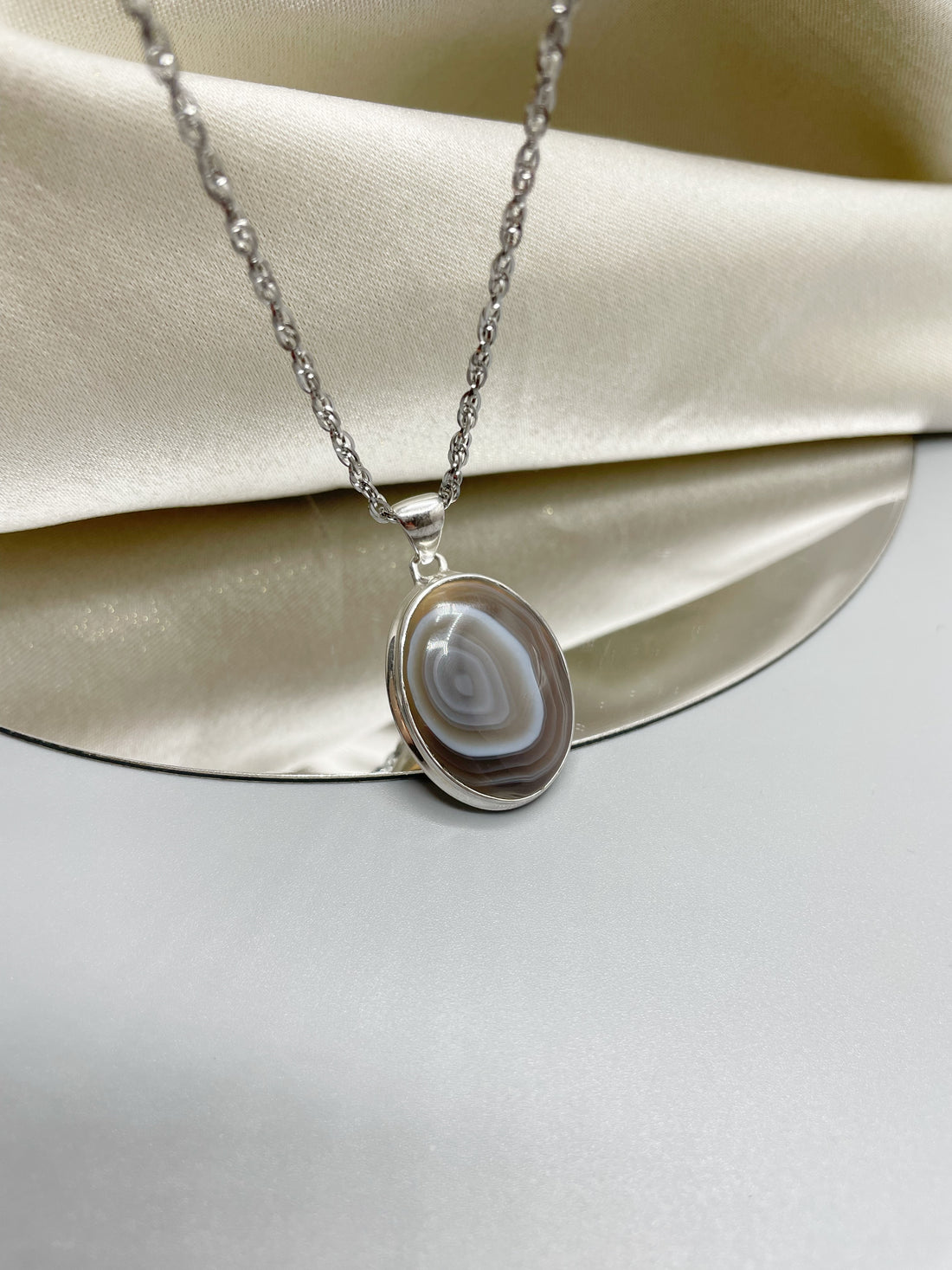 Ciondolo Occhio di Shiva Ovale - Argento 925