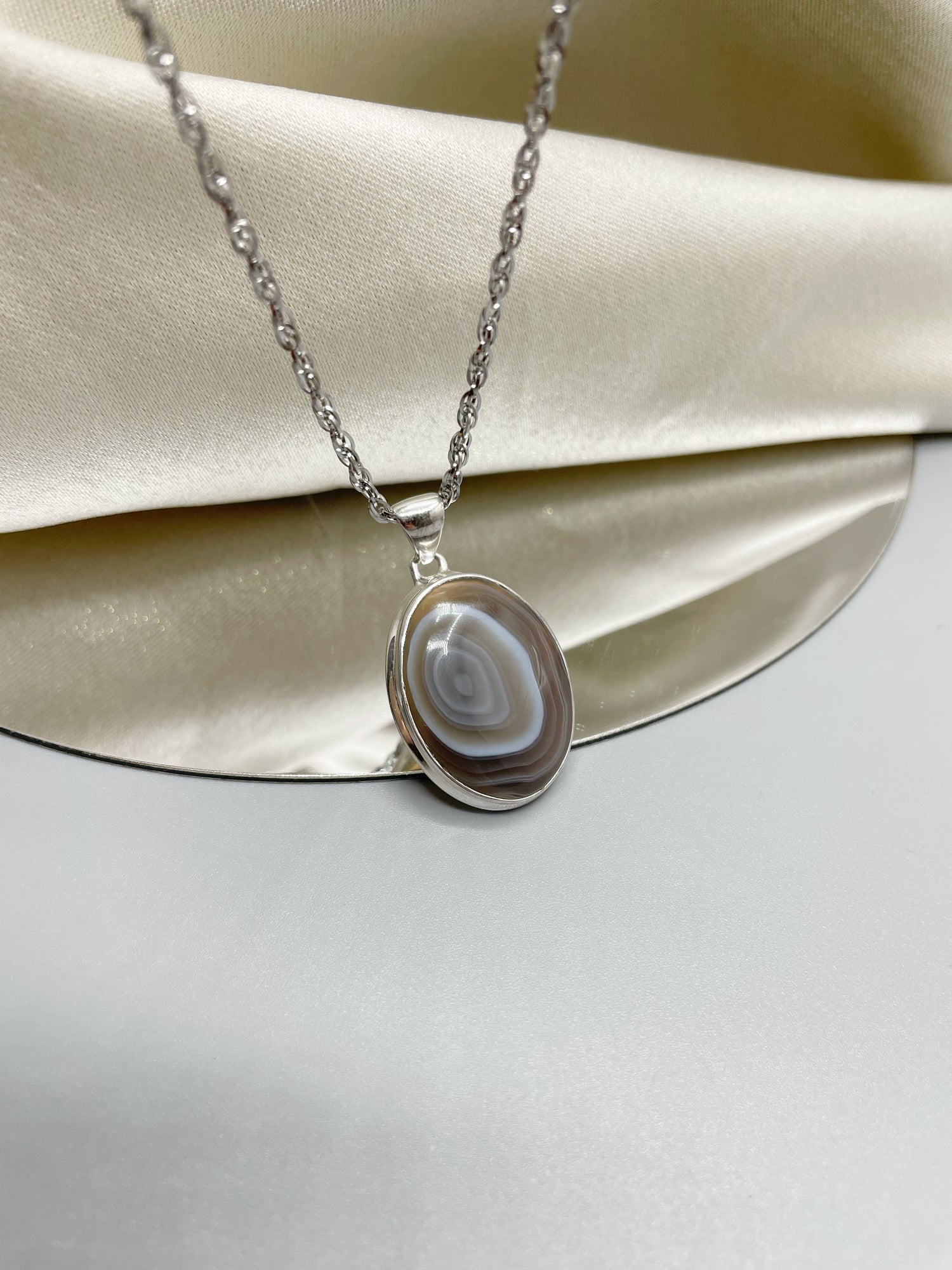 Ciondolo Occhio di Shiva Ovale - Argento 925