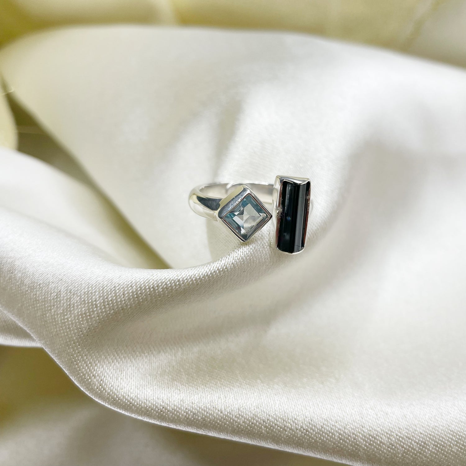 Anello Tormalina e Topazio - Argento 925