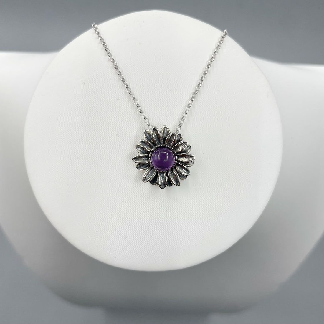 Set Ametista - Ciondolo e Orecchini, Argento 925