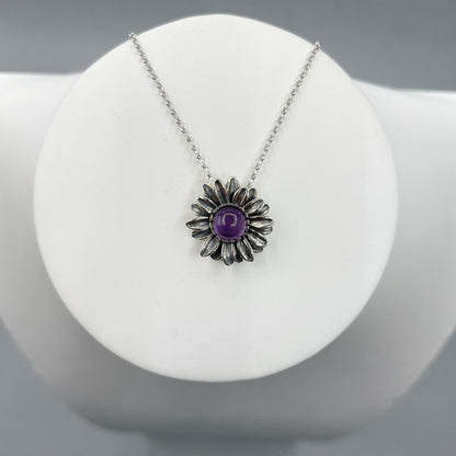 Set Ametista - Ciondolo e Orecchini, Argento 925