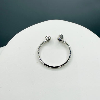 Anello Double Tanzanite - Argento 925