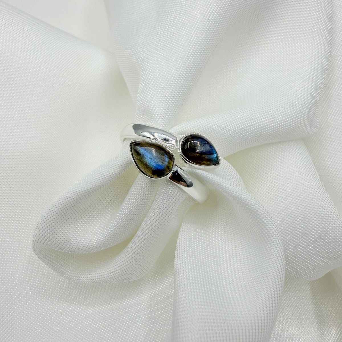 Anello Double Labradorite - Argento 925