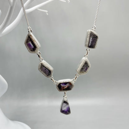 Collana Auralite 23 e Ametista -  Argento 925