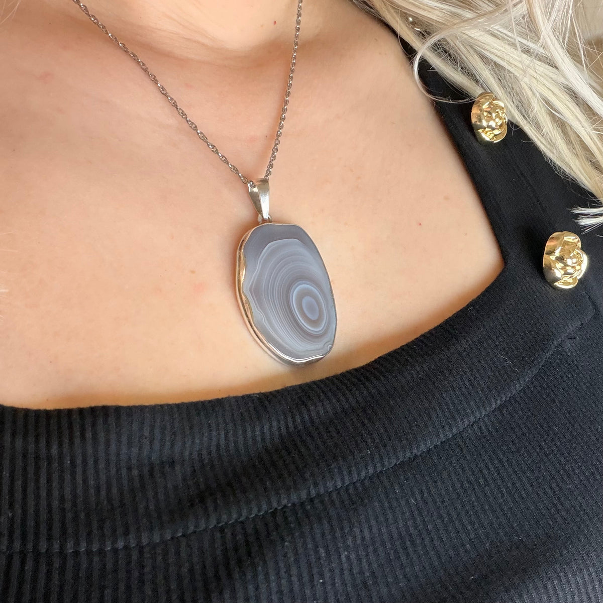 Ciondolo Occhio di Shiva Argento 925 - Irregolare