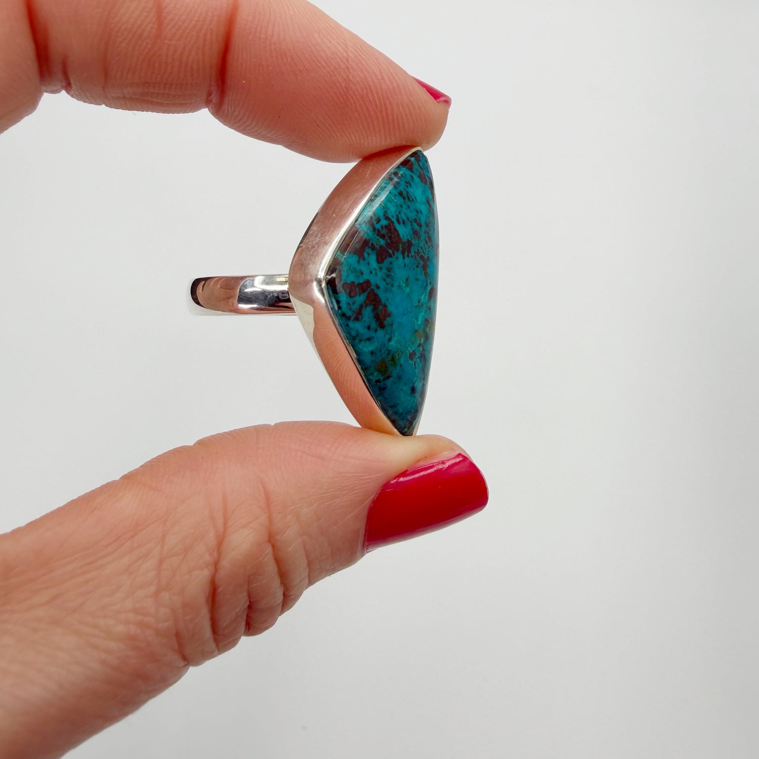 Anello Shattuckite e Argento 925