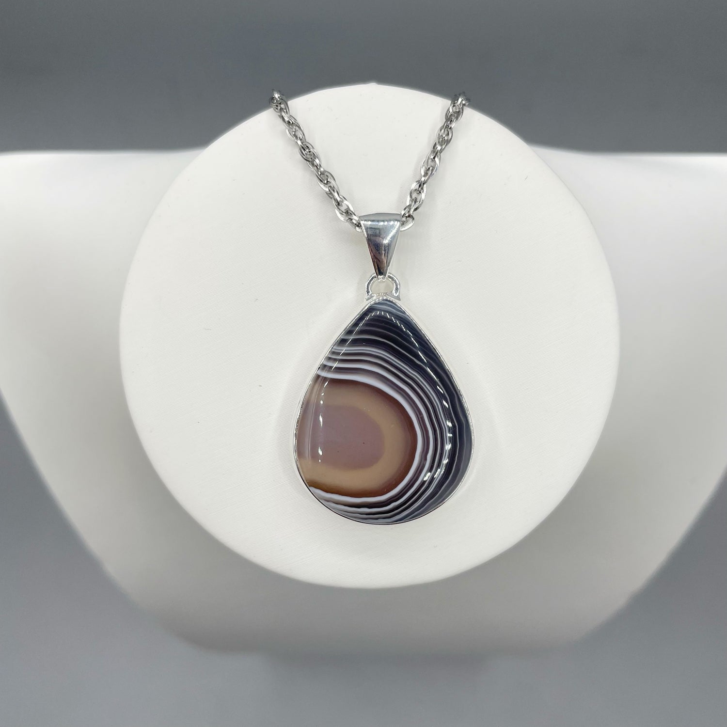 Ciondolo Occhio di Shiva a Goccia - Argento 925