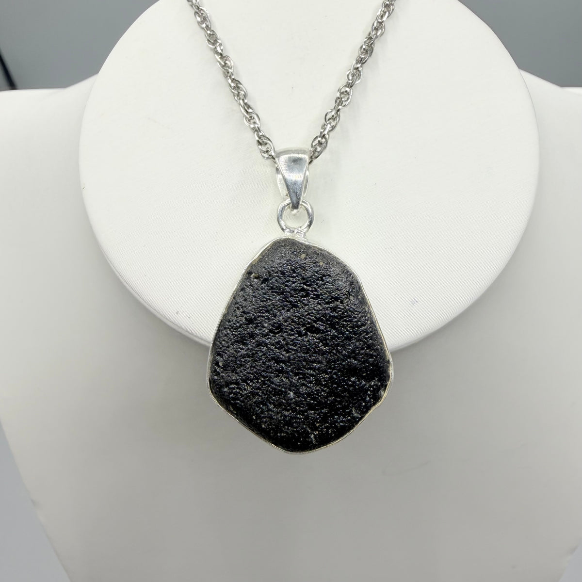 Ciondolo Tektite e Argento 925