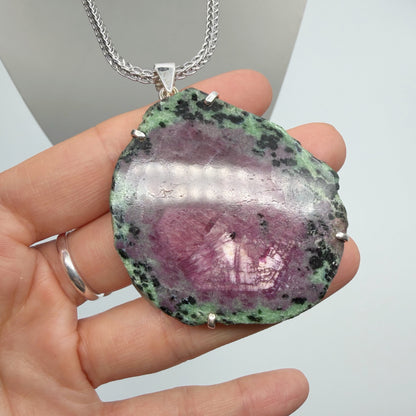 Ciondolo Rubyzoisite - Argento 925