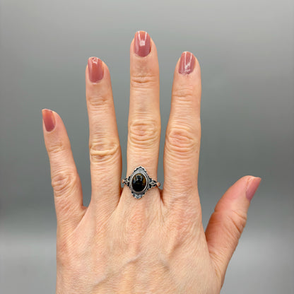 Anello Pietersite e Argento 925 - Diadema