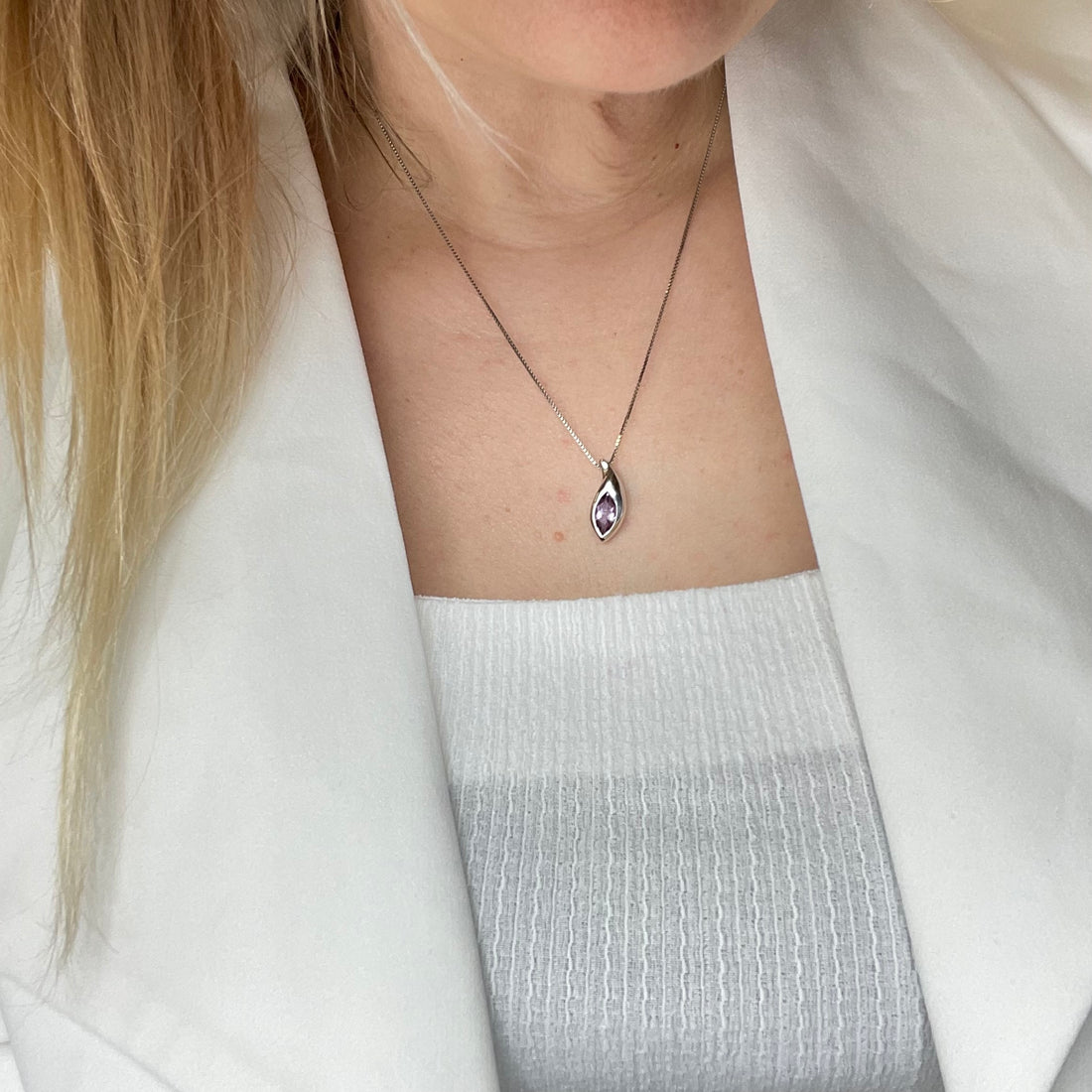 Collana Ametista Argento 925