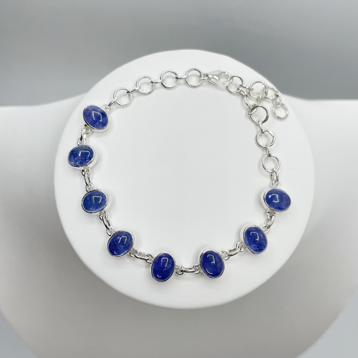 Bracciale Tanzanite e Argento 925 - Ovale