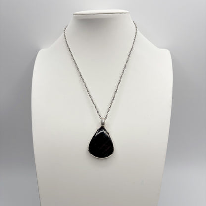 Ciondolo Iperstene Argento 925 - a Goccia grande