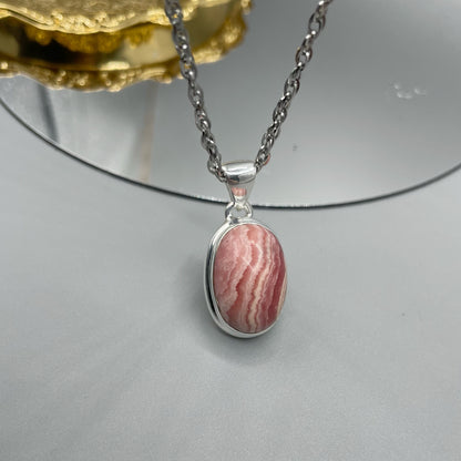 Ciondolo Rodocrosite e Argento 925
