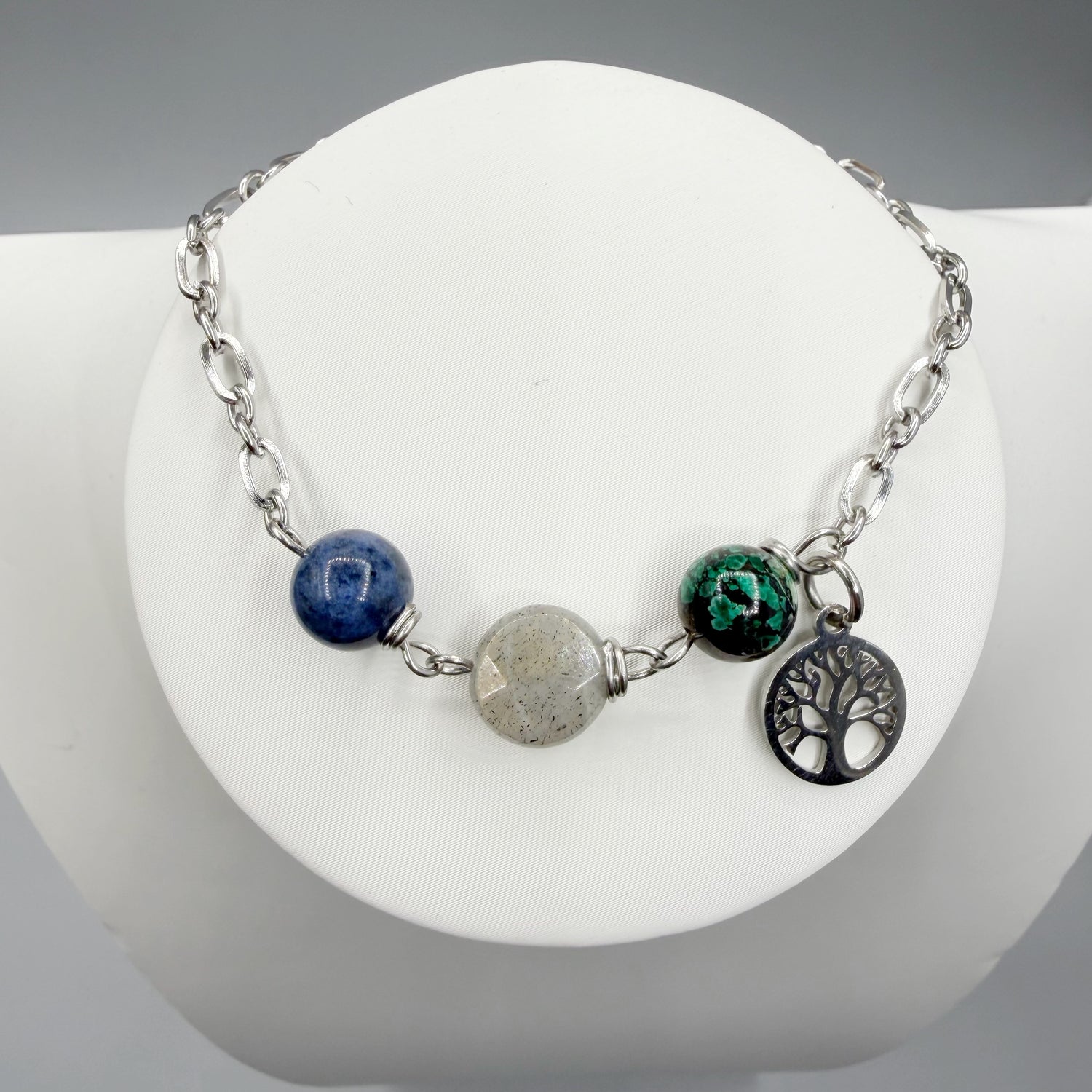 Bracciale Destino - Crisocolla, Dumortierite, Labradorite - LIMITED EDITION