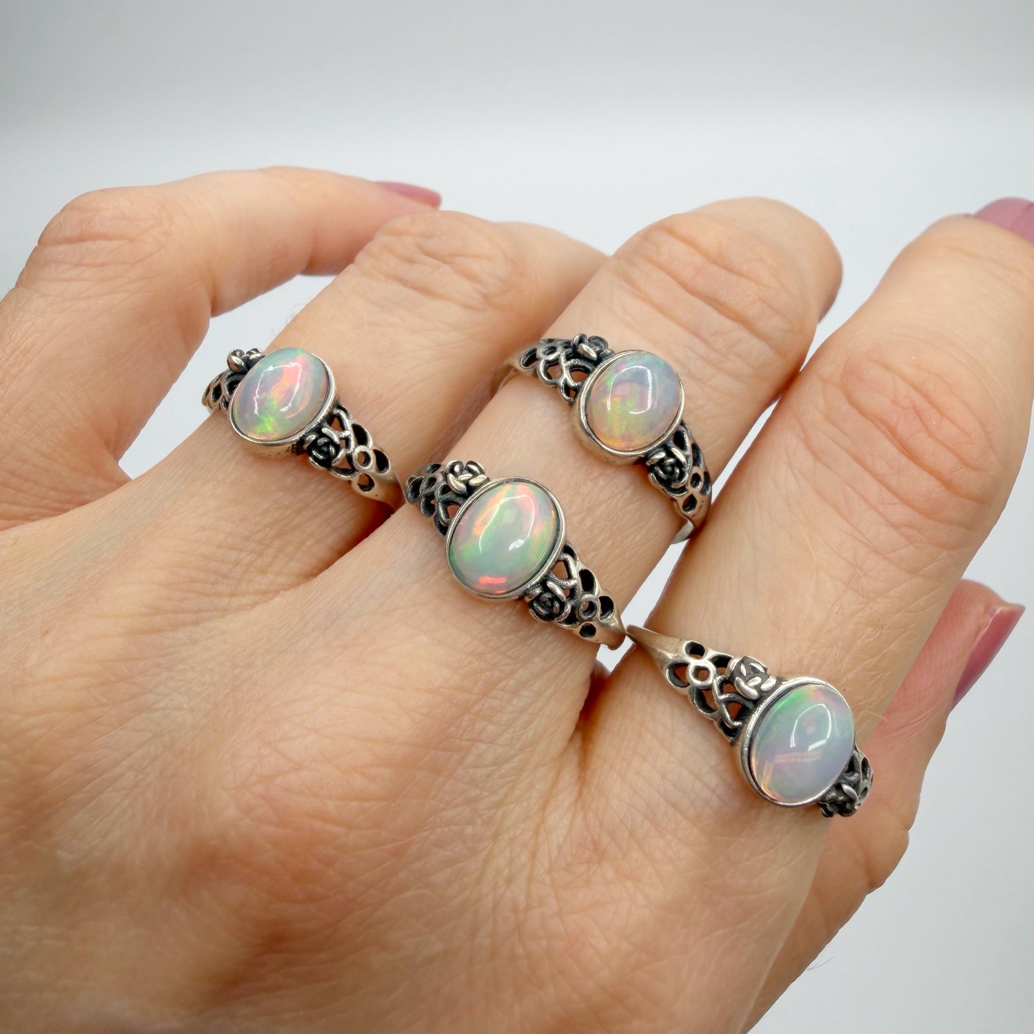 Anello Opale Etiope - Argento 925